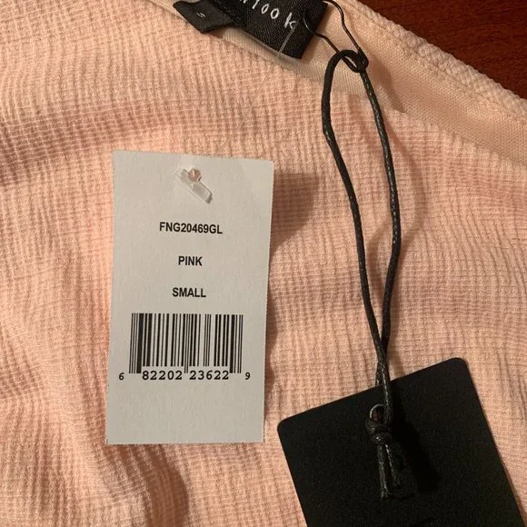 NWT Soft Pink Gibson One Shoulder Dress - Picture 2 of 2